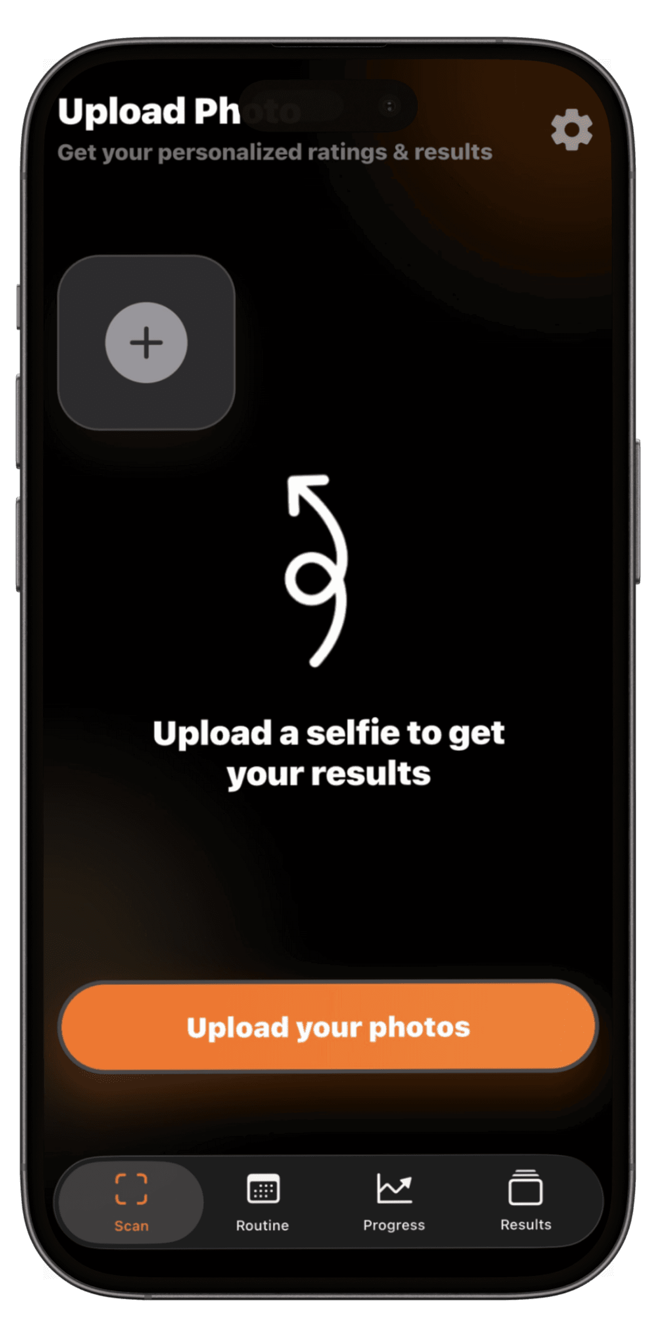 Upload two selfies preview